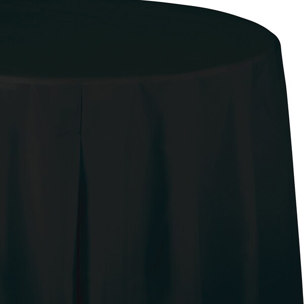 Touch Of Color Purple Round Plastic Tablecloth, 82", 12PK 703268 - main